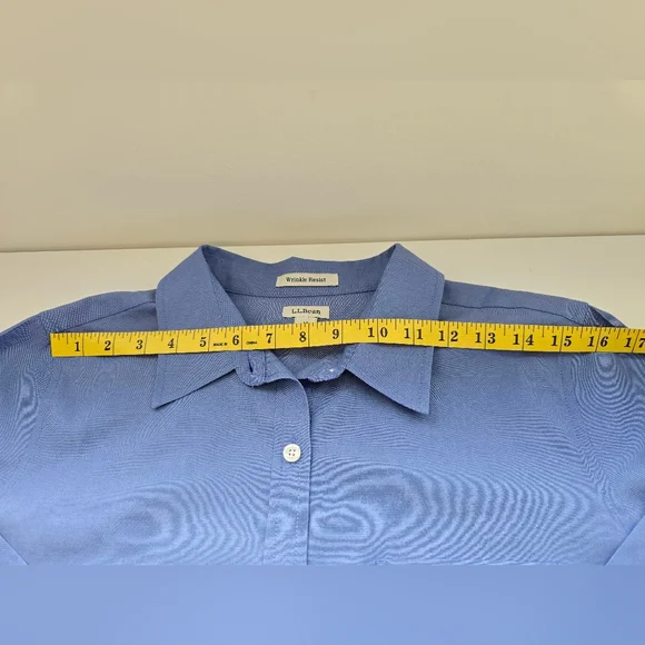 L.l. Bean Weinkle Free Oxford Shirt Sz. Medium Petite - Picture 4 of 7